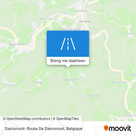 Dairomont- Route De Dairomont kaart