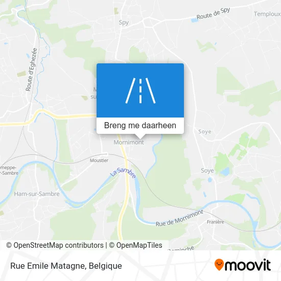 Rue Emile Matagne kaart