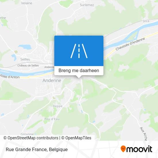 Rue Grande France kaart