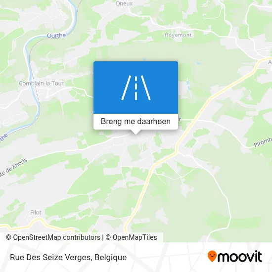 Rue Des Seize Verges kaart