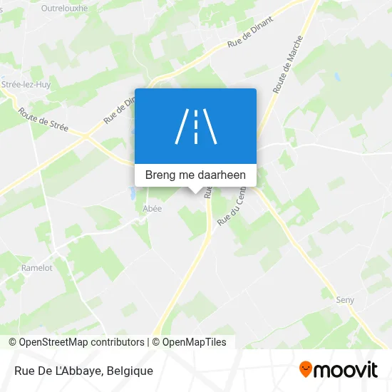 Rue De L'Abbaye kaart