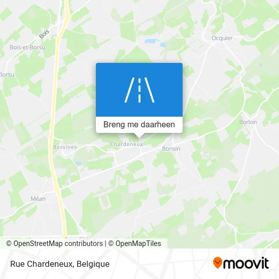 Rue Chardeneux kaart
