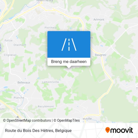 Route du Bois Des Hêtres kaart
