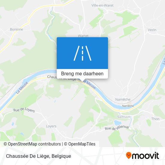 Chaussée De Liège kaart