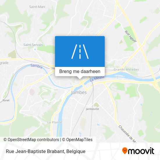 Rue Jean-Baptiste Brabant kaart