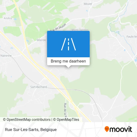Rue Sur-Les-Sarts kaart