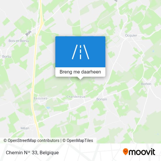 Chemin Nᵒ 33 kaart