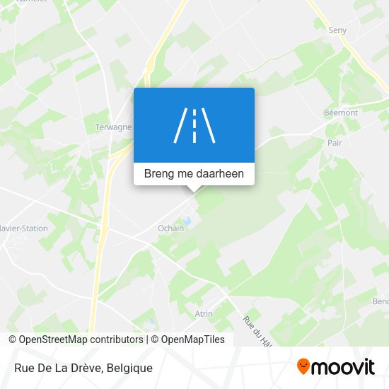 Rue De La Drève kaart