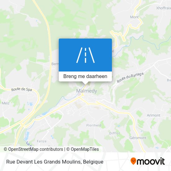 Rue Devant Les Grands Moulins kaart