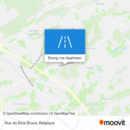 Rue du Bois Bruce kaart