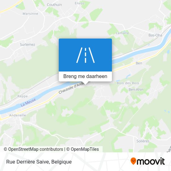 Rue Derrière Saive kaart
