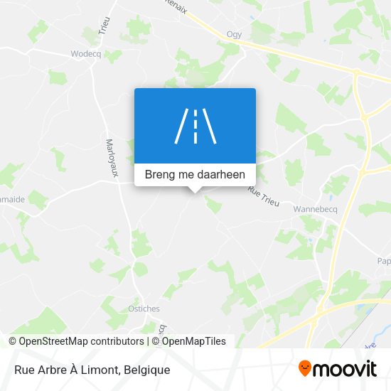 Rue Arbre À Limont kaart