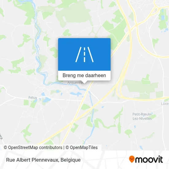 Rue Albert Plennevaux kaart