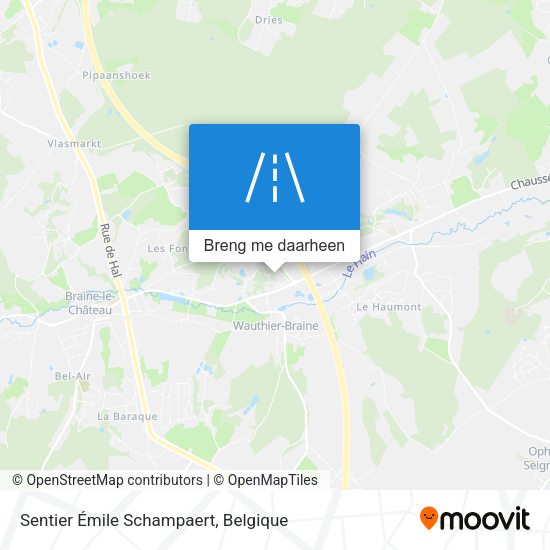 Sentier Émile Schampaert kaart