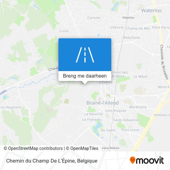 Chemin du Champ De L'Épine kaart