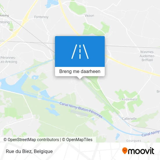 Rue du Biez kaart