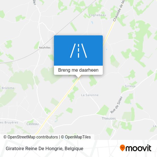 Giratoire Reine De Hongrie kaart