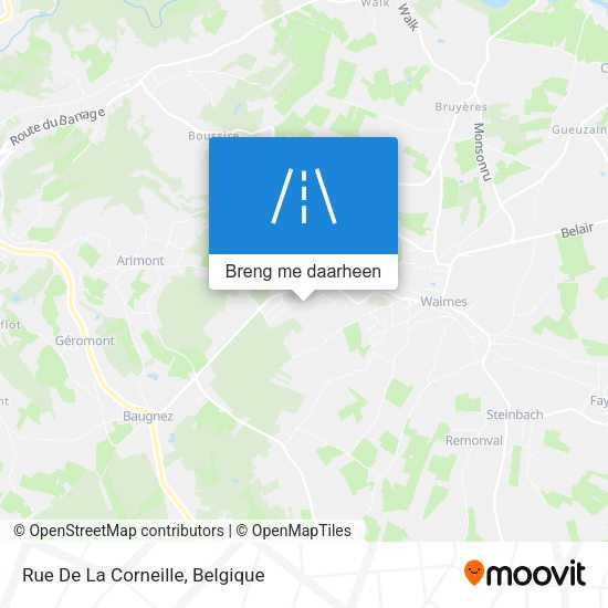 Rue De La Corneille kaart
