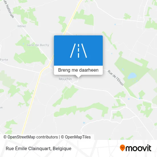 Rue Émile Clainquart kaart