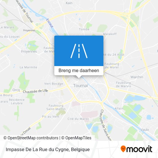 Impasse De La Rue du Cygne kaart