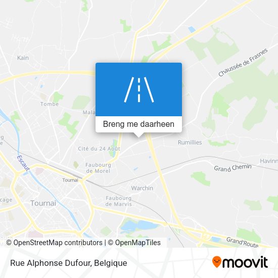 Rue Alphonse Dufour kaart