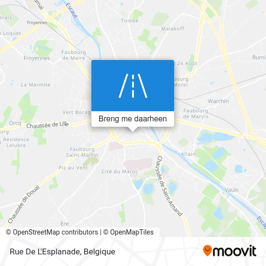 Rue De L'Esplanade kaart