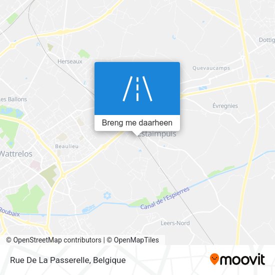 Rue De La Passerelle kaart