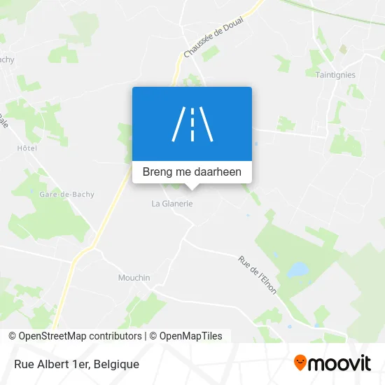 Rue Albert 1er kaart