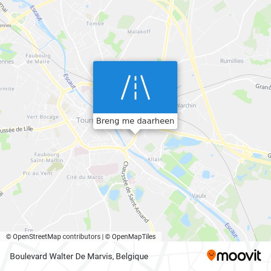 Boulevard Walter De Marvis kaart