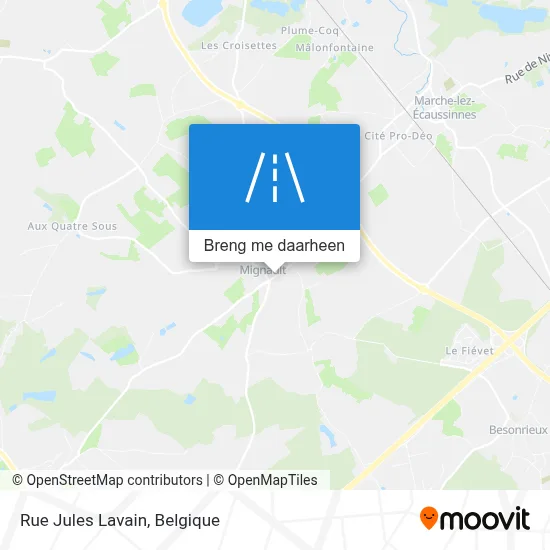 Rue Jules Lavain kaart