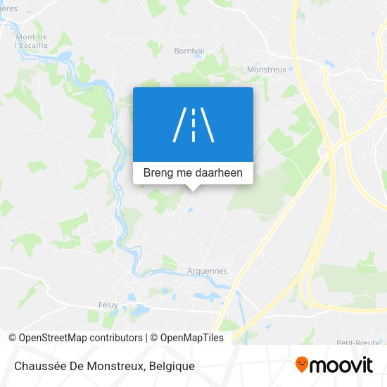 Chaussée De Monstreux kaart