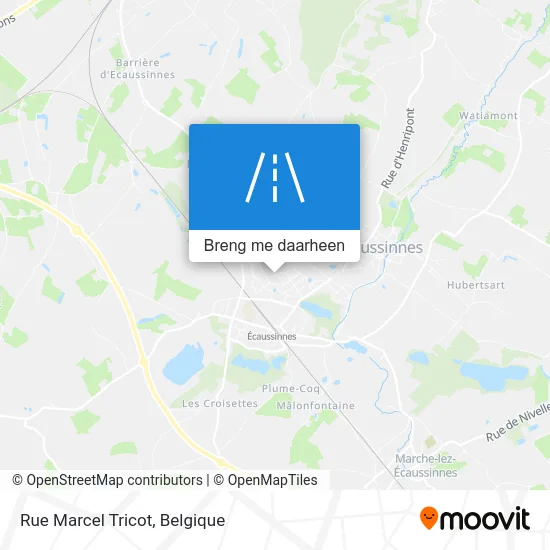 Rue Marcel Tricot kaart