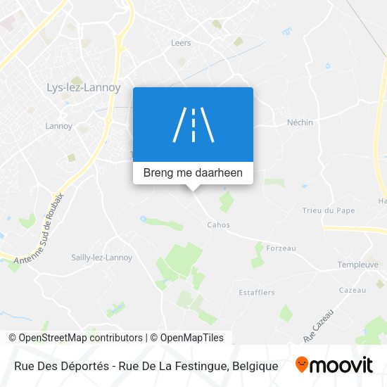 Rue Des Déportés - Rue De La Festingue kaart