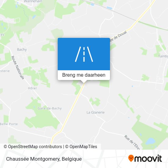 Chaussée Montgomery kaart