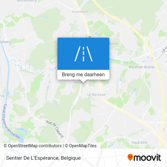 Sentier De L'Espérance kaart