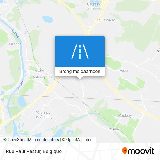 Rue Paul Pastur kaart