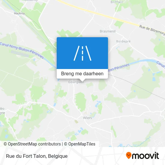 Rue du Fort Talon kaart