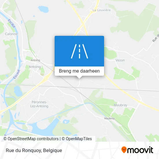 Rue du Ronquoy kaart