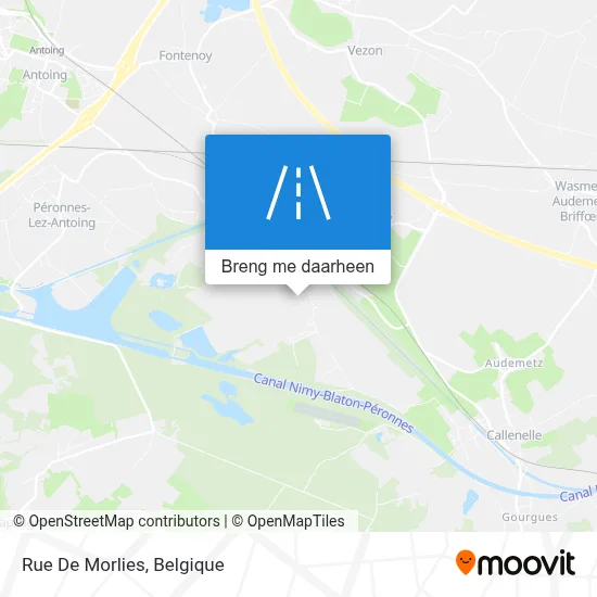 Rue De Morlies kaart