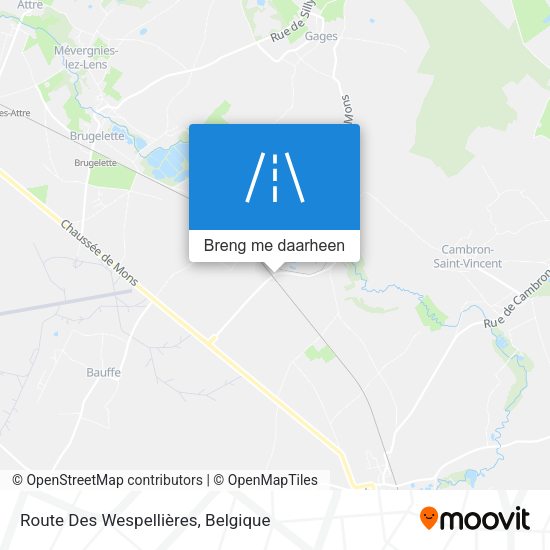 Route Des Wespellières kaart