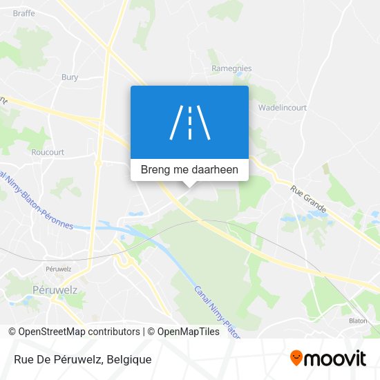 Rue De Péruwelz kaart