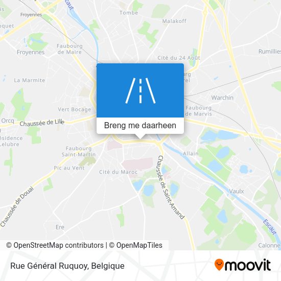 Rue Général Ruquoy kaart