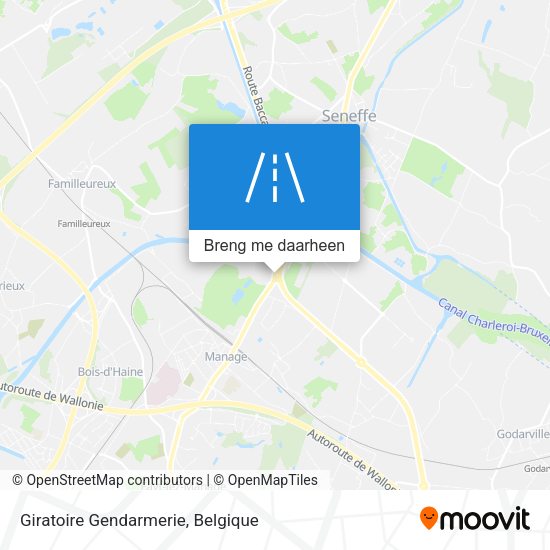Giratoire Gendarmerie kaart