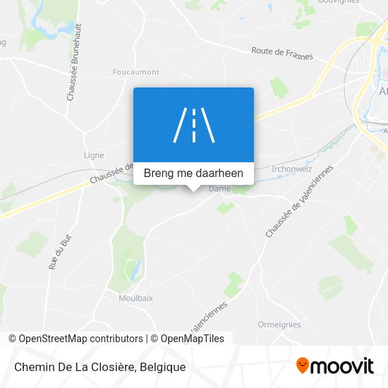 Chemin De La Closière kaart