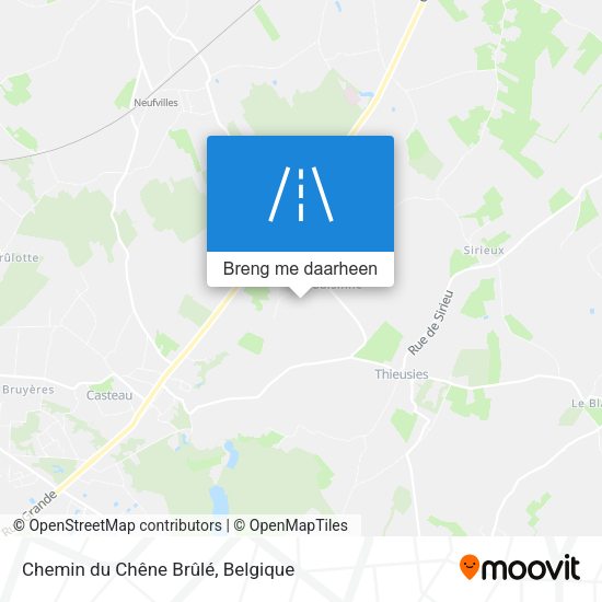 Chemin du Chêne Brûlé kaart