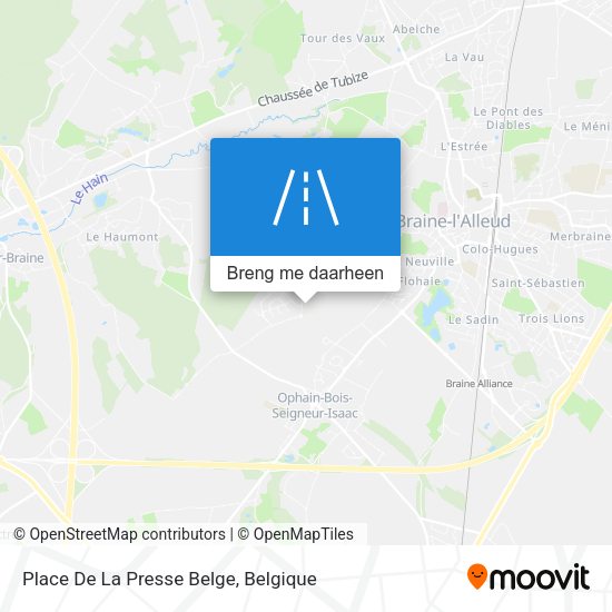 Place De La Presse Belge kaart