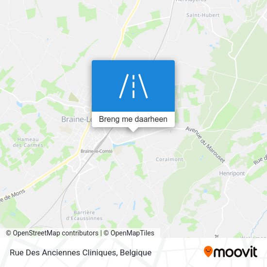 Rue Des Anciennes Cliniques kaart