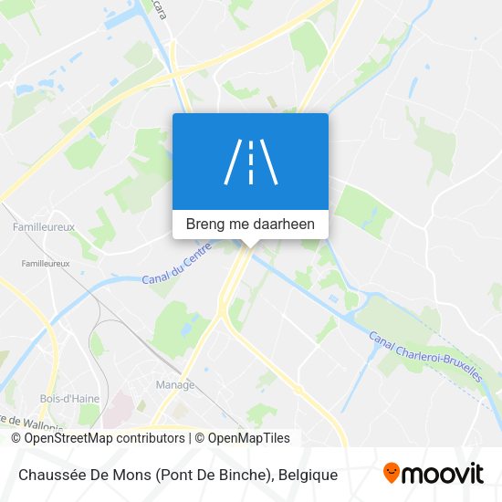 Chaussée De Mons (Pont De Binche) kaart