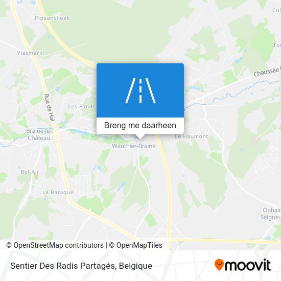 Sentier Des Radis Partagés kaart