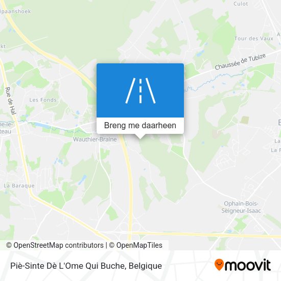 Piè-Sinte Dè L'Ome Qui Buche kaart